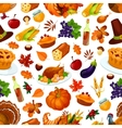 thanksgiving day traditional celebration pattern vector image