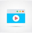 video trendy social symbol colored vector image