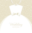 wedding invitation vector image vector image