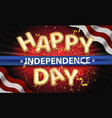 independence day background with american vector image vector image