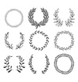 laurels and wreaths collection vector image