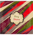 merry christmas card vector image vector image