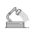 water hose with dispenser farm irrigation icon vector image