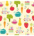 kids food menu background vector image