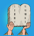tables covenant ten commandments moses vector image