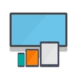 responsive vector image vector image