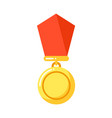 reward with red ribbon order insignia icon vector image vector image