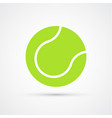 colored tennis ball trendy symbol vector image
