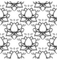 stylish lotus flowers seamless pattern ayurveda vector image vector image