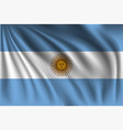 waving argentina vector image vector image
