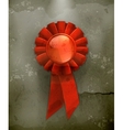 first place red ribbon old-style vector image vector image