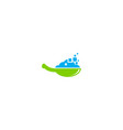 food technology design logo vector image vector image