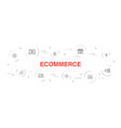 ecommerce infographic 10 steps circle design vector image