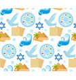 passover seamless pattern pesach endless vector image
