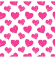 seamless hearts pattern vector image vector image