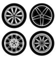 chrome wheel vector image vector image