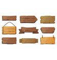 blank or empty west signboards wood plank vector image vector image