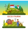 eco farm vector image