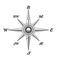 wind rose engraving vector image