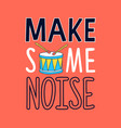 music about doodle lettering vector image