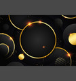 abstract 3d background with layers black paper vector image
