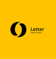 letter o or number 0 logo icon design template vector image