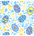 patterns with easter eggs vector image vector image