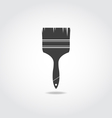 brush black icon vector image