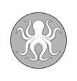 octopus icon vector image