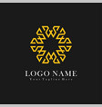 ornament logo for luxury royal service w letter vector image