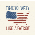 patriot party independence day vector image vector image