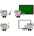 science professor collection vector image vector image