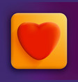 valentines heart design background vector image