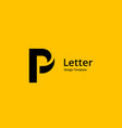 letter p logo icon design template elements vector image