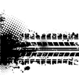white tire track background vector image