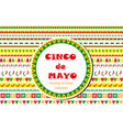 cinco de mayo celebration set of borders vector image vector image