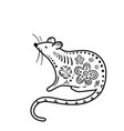 2020 rat happy new year background chinese vector image