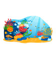 sea nature marine ocean tropical underwater vector image vector image