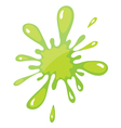 a green color splash vector image vector image