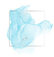 pastel blue and silver foil brush strokes vector image