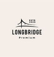 bridge hipster vintage logo icon vector image vector image