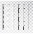map scales graphics for measuring distances vector image vector image