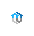 house realty company logo vector image