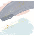 sparkled glittern golden splashes on pastel navy vector image vector image