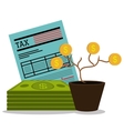 government taxes payment vector image
