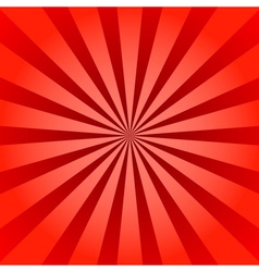 Red and orange sunburst background radial rays Vector Image