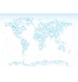 water drops map vector image