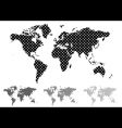 halftone world map vector image