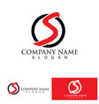 s logo design business corporate letter vector image
