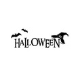 halloween black and white isolated vector image vector image